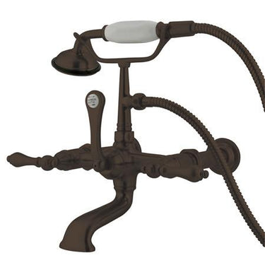 Kingston Brass Vintage Wall Mount Clawfoot Tub Filler with Hand Shower Clawfoot Tub Filler Kingston Brass